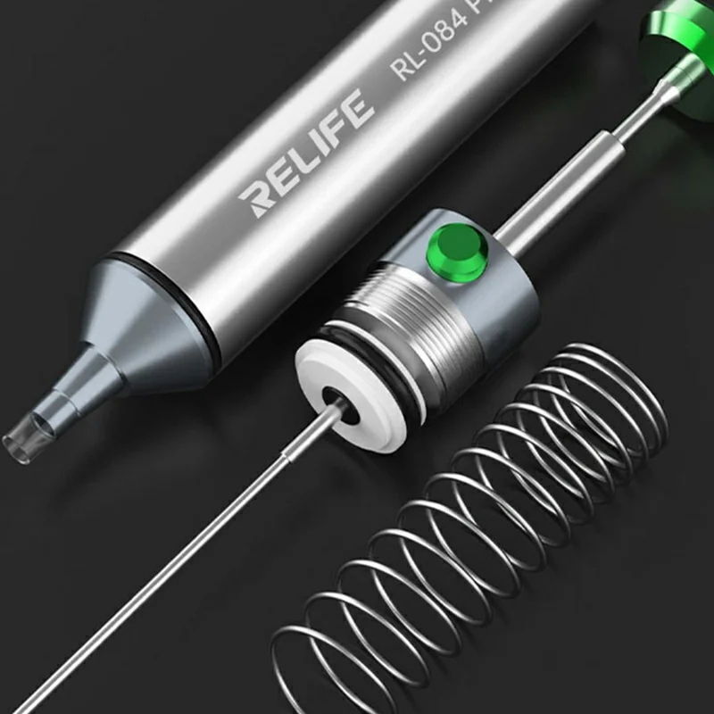 RELIFE RL-084 Pro Aluminum Alloy Desoldering Gun Strong Suction Automatic Rebound for Electronics Repair