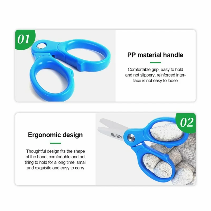 RELIFE RL-102A Ceramic Blade Mini Insulated Scissors for Mobile Phone Repair Battery Cable Cutter