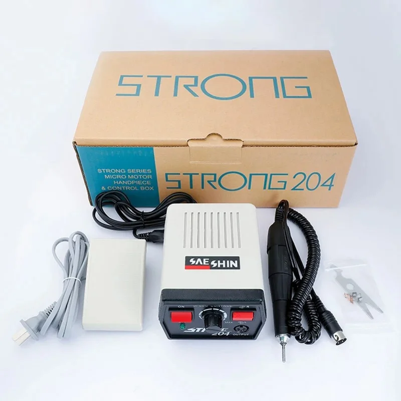 SAESHIN Strong 204+102L Micro Motor Dental Polishing Drilling Equipment - EU Plug