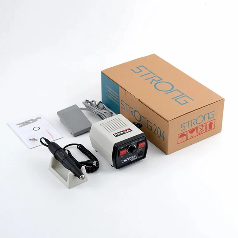 SAESHIN Strong 204+102L Micro Motor Dental Polishing Drilling Equipment - EU Plug