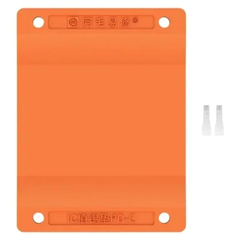AMAOE BGA Chip Rework Reballing Stencil Magnetic Positioning Tin Pad for iPhone / Android Phone Repair