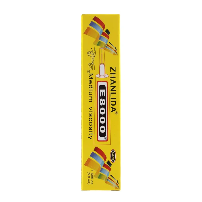 ZHANLIDA E8000 50ml Clear Adhesive Sealant Glue for DIY Diamond Clothes Shoes Phone Border Glue [MSDS Certification]