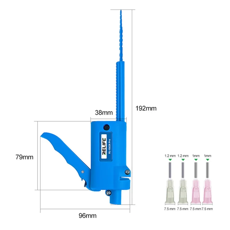 RELIFE RL-062A Pro Zahnradgetriebene Klebepistole 5-10 ml Spritze Tragbarer Klebstoffspender