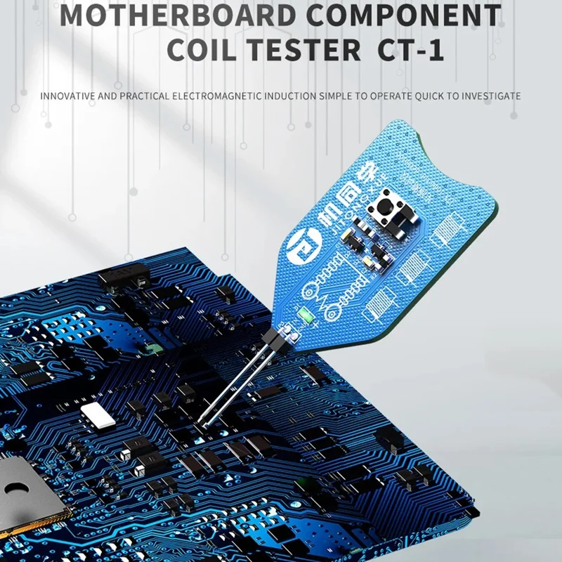 JITONGXUE CT-1 Motherboard Coil Tester Inductor Detector Electromagnetic Testing Tool