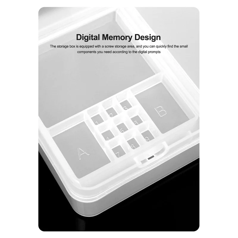 SUNSHINE SS-001A Pro Digital Memory Design Double Layer PVC Storage Box for Mobile Phone Motherboards Screws