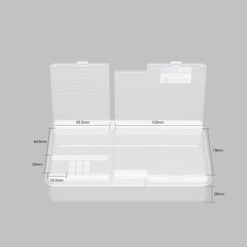 SUNSHINE SS-001A Pro Digital Memory Design Double Layer PVC Storage Box for Mobile Phone Motherboards Screws