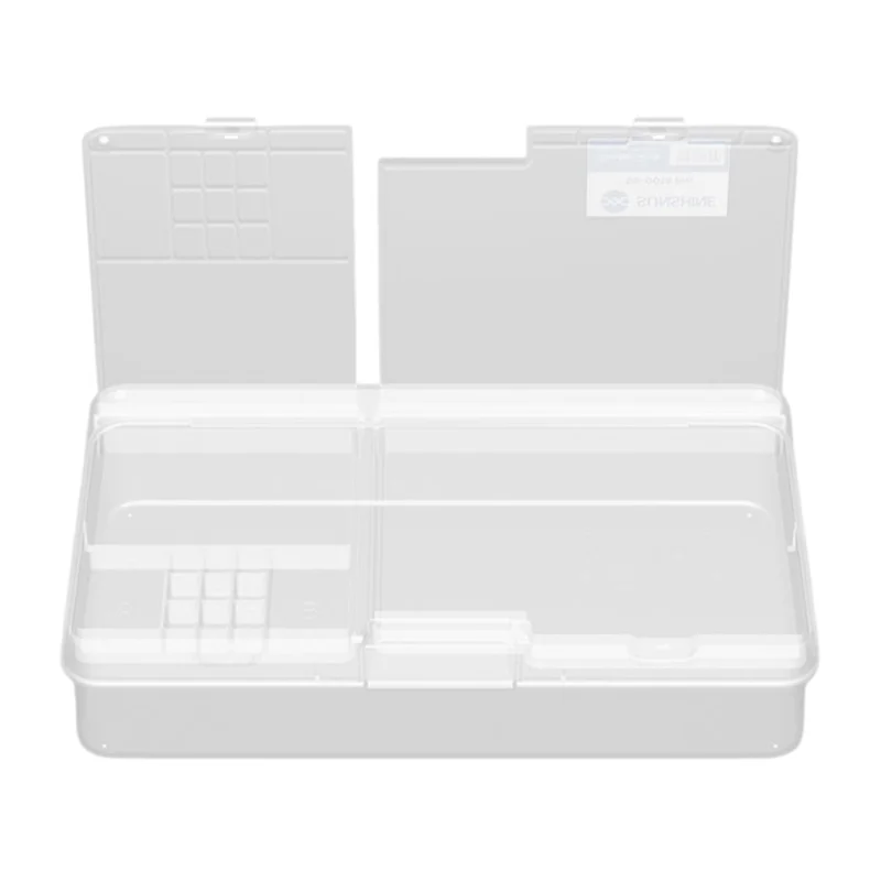 SUNSHINE SS-001A Pro Digital Memory Design Double Layer PVC Storage Box for Mobile Phone Motherboards Screws
