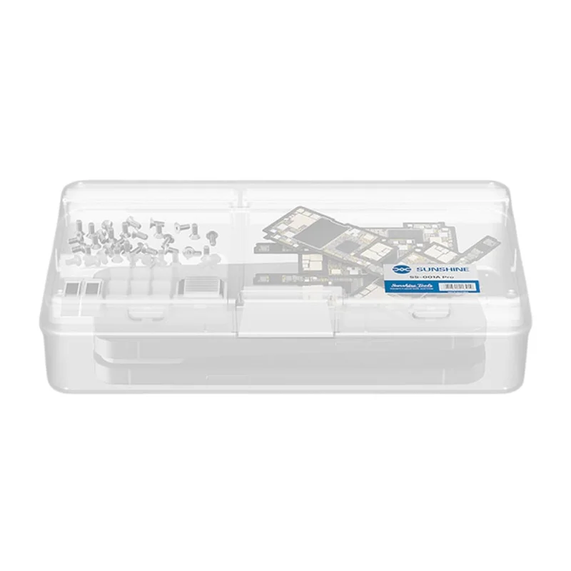 SUNSHINE SS-001A Pro Digital Memory Design Double Layer PVC Storage Box for Mobile Phone Motherboards Screws