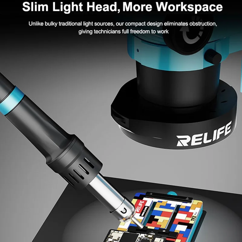 RELIFE RL-033E 32 LEDs Microscope Adjustable Brightness Light Source for Phone BGA Repair