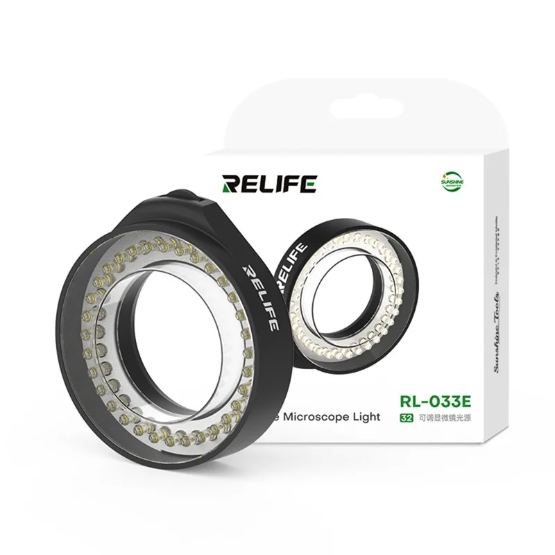 RELIFE RL-033E 32 LEDs Microscope Adjustable Brightness Light Source for Phone BGA Repair