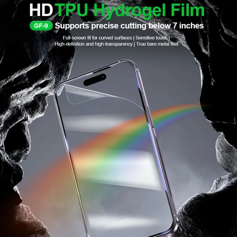 RELIFE GF-9 50Pcs HD TPU Hydrogel Film for Phones Under 7 Inches Screen Protector Full Coverage Sensitive Touch (No Code)