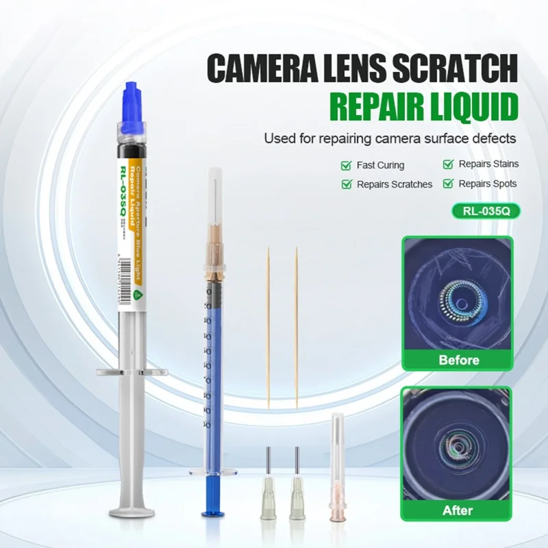 RELIFE RL-035Q Flüssigkeit zur Reparatur von Kratzer auf Kameraobjektiven für Glasoberflächen / Effiziente Reparatur / Schnelle Aushärtung