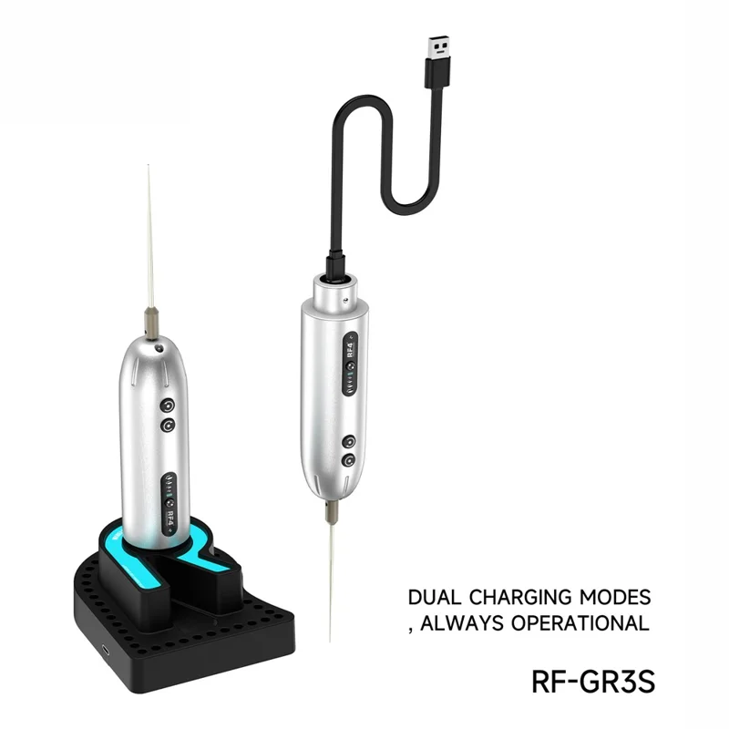 RF4 RF-GR3S Electric Glue Removal Pen with Charging Dock High Speed 8000RPM Adhesive Remover