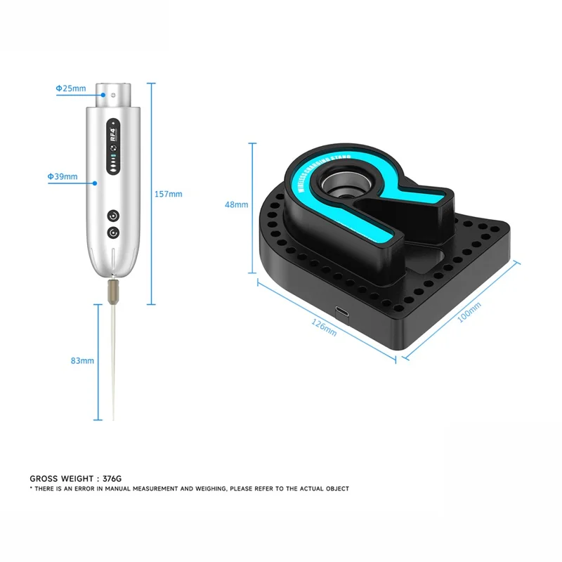 RF4 RF-GR3S Electric Glue Removal Pen with Charging Dock High Speed 8000RPM Adhesive Remover
