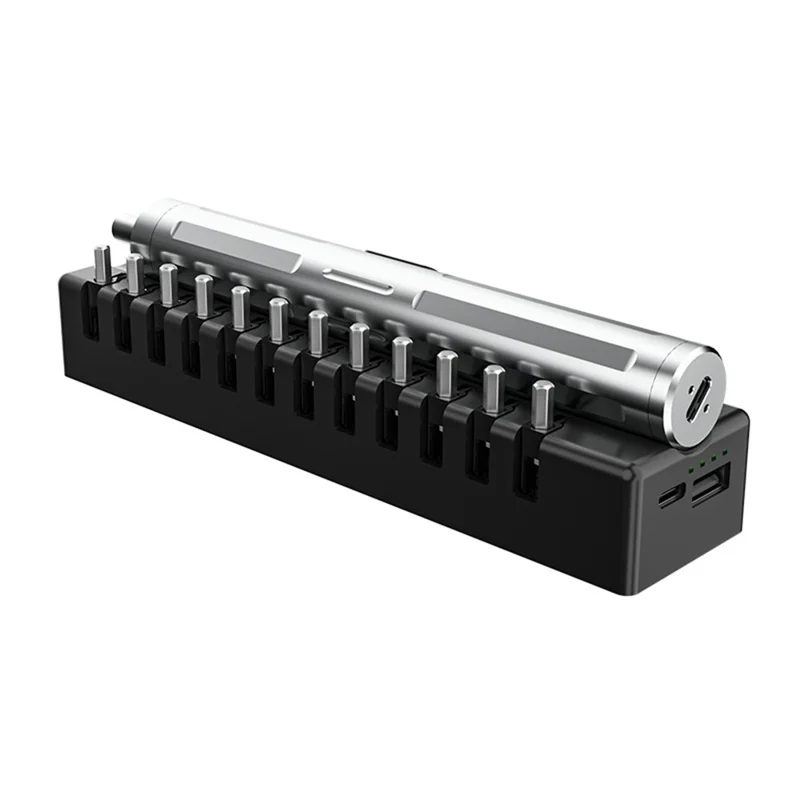 TBK BK-009 Ergonomic Electric Screwdriver with 24 Magnetic Bits Set for Electronics Repair