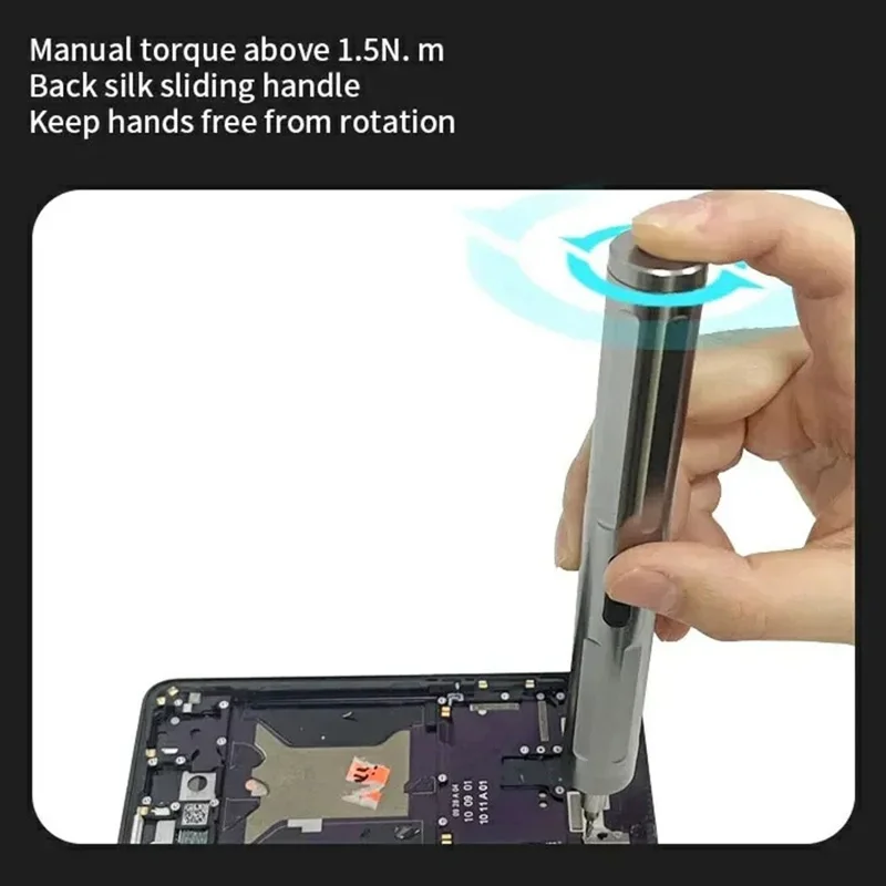 TBK BK-009 Ergonomic Electric Screwdriver with 24 Magnetic Bits Set for Electronics Repair