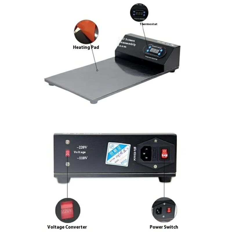 TBK 568 LCD Screen Separator Automatic Heating Screen Separating Machine for Phone Repair - EU Plug