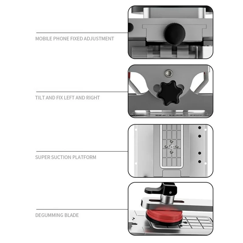 TBK 988C Curved Screen Separation Machine Dual Pump Rotatable 7 Inch Platform Screen Separator - EU Plug