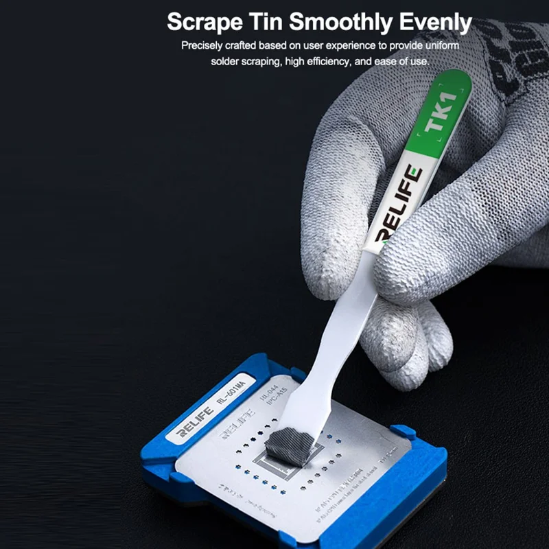RELIFE TK1 Non Magnetic Anti Static Ceramic Solder Scraper for Mobile Phone Motherboard CPU Oxidation Removal