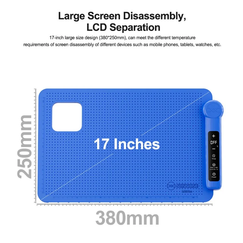 SUNSHINE LS3 Plus LCD-Bildschirm-Trennvorrichtung 17 Zoll für Mobiltelefone / Tablets / Uhren - EU-Stecker