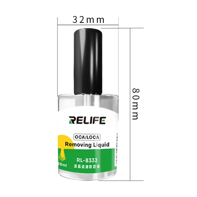 RELIFE RL-8333 20ML Non Damaging LCD Repair Adhesive Remover for OCA / LOCA