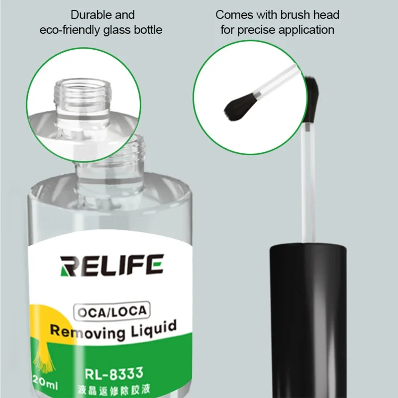 RELIFE RL-8333 20ML Non Damaging LCD Repair Adhesive Remover for OCA / LOCA