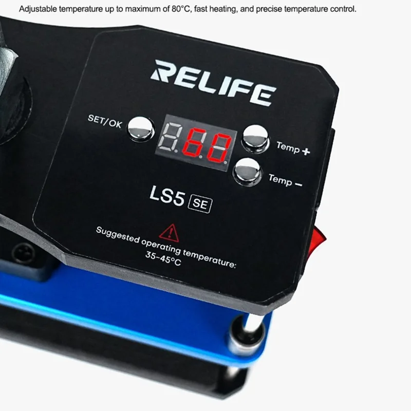 RELIFE LS5 SE Heating Holding Pressure Platform Set for Screen Lamination / Frame Reinforcement Repair Tools (No Battery) - EU Plug