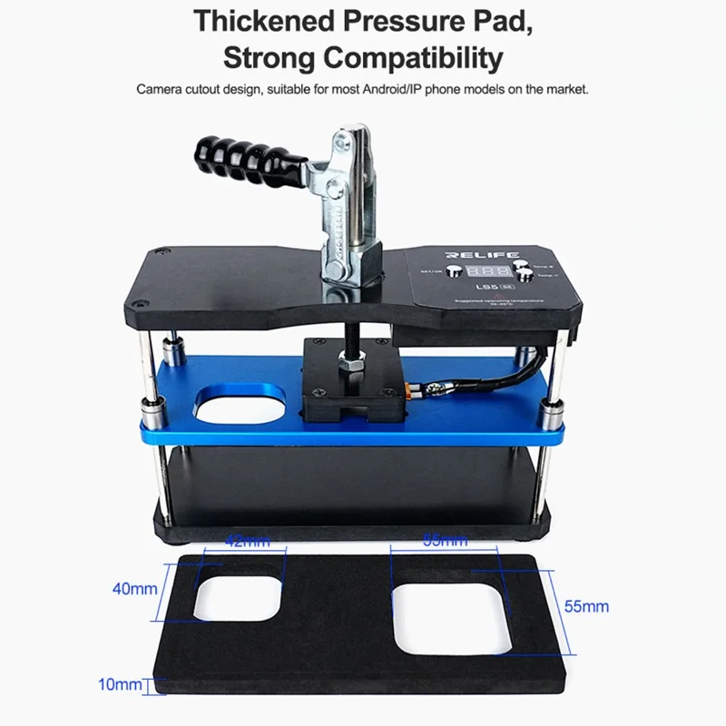 RELIFE LS5 SE Heating Holding Pressure Platform Set for Screen Lamination / Frame Reinforcement Repair Tools (No Battery) - EU Plug
