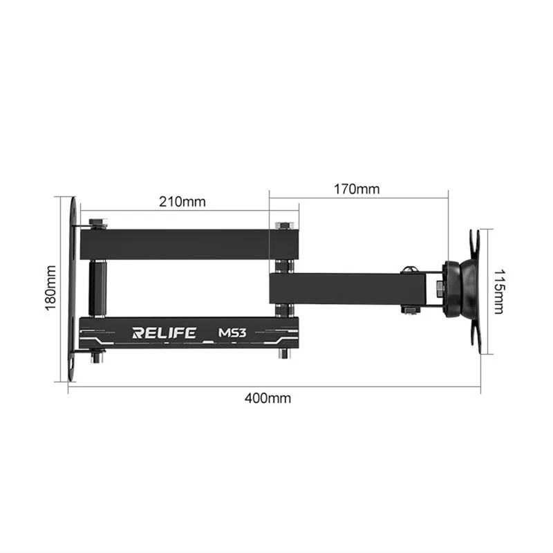 RELIFE MS3 Rotating Monitor Mount for 14 - 27 inch Monitor Wall Mount Swivel Stand Tool