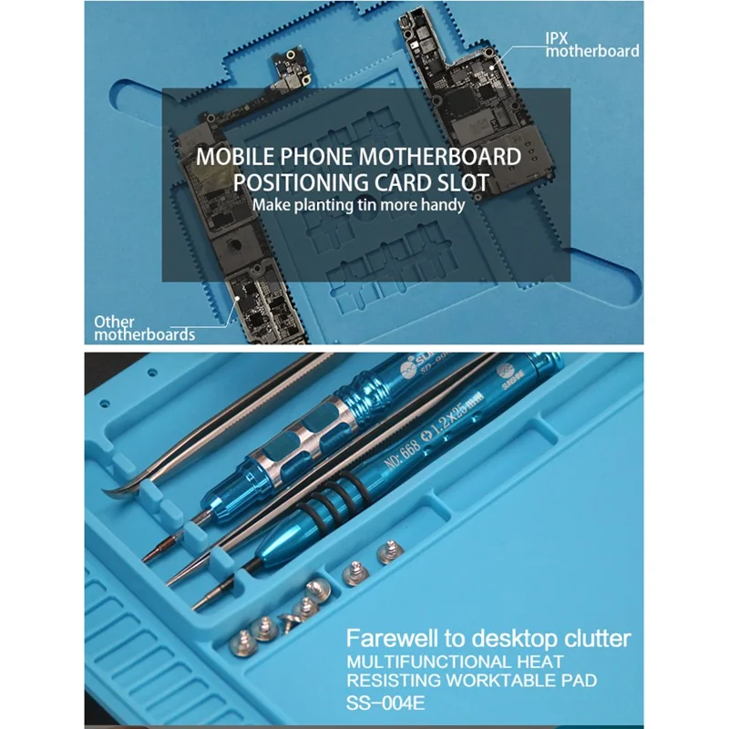 SUNSHINE SS-004E Multi-Functional Repair Station Insulation Silicone Pad Maintenance Platform with Magnetic