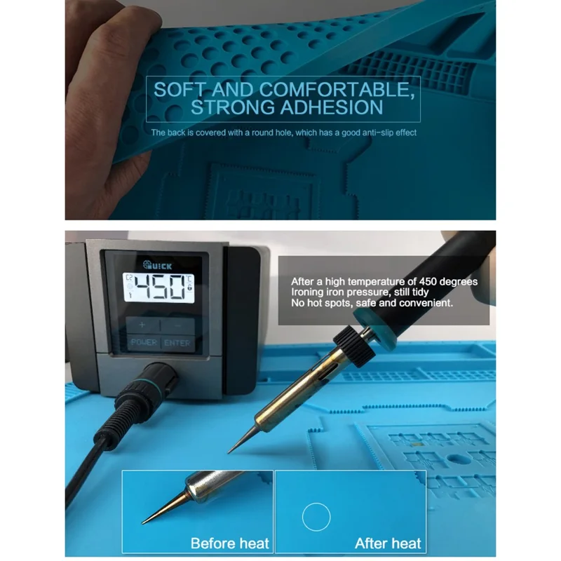 SUNSHINE SS-004E Multi-Functional Repair Station Insulation Silicone Pad Maintenance Platform with Magnetic