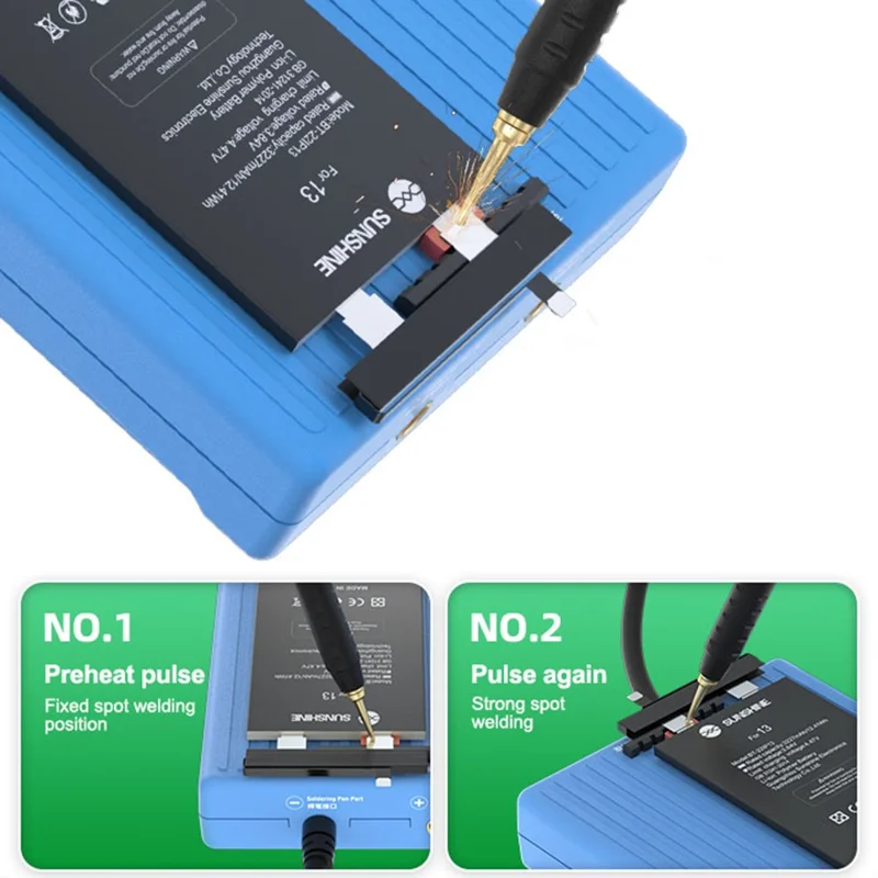 RELIFE RL-936WG Battery Spot Welding Machine High Power 650A Double Pulse Battery Flex Soldering Repair Tool