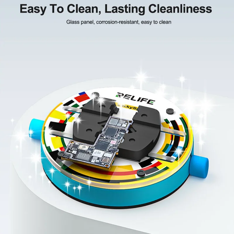 RELIFE RL-601Q Rotating Damping Tempered Glass Motherboard Repair Fixture