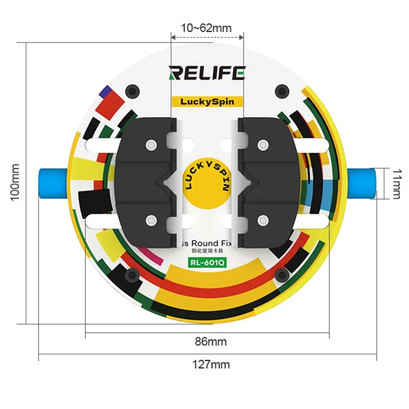 RELIFE RL-601Q Rotating Damping Tempered Glass Motherboard Repair Fixture
