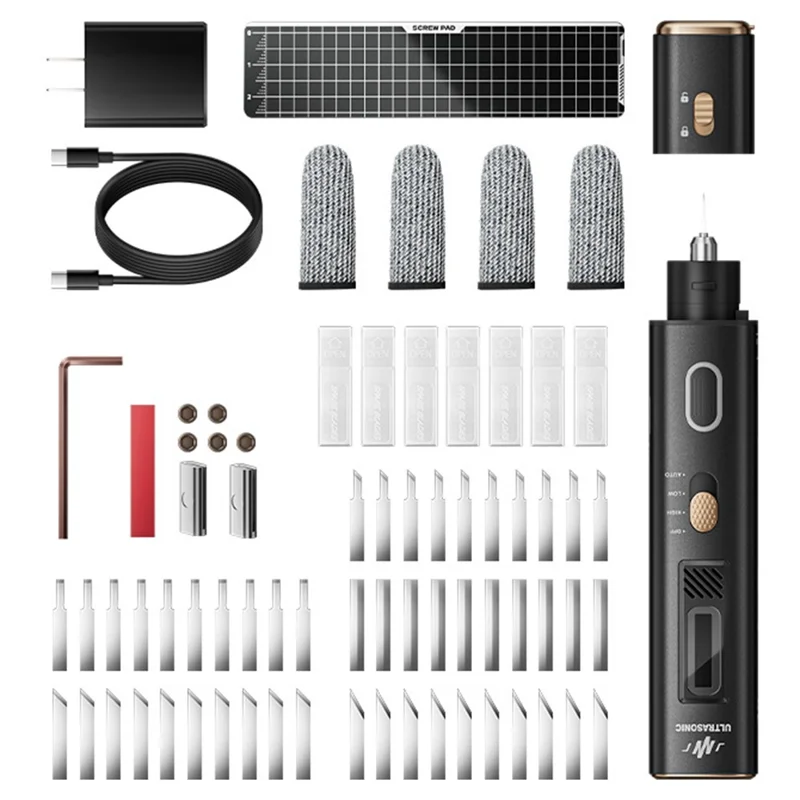 JAKEMY JM-Y10 Pro Wired Ultrasonic Cutting Knife Tool Auto Frequency Tracking for 3D Printing / Metal Polishing / Rust Removal - UK Plug