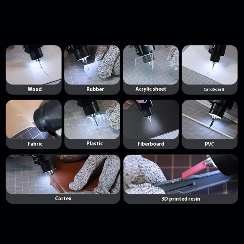 JAKEMY JM-Y10 Pro Wired Ultrasonic Cutting Knife Tool Auto Frequency Tracking for 3D Printing / Metal Polishing / Rust Removal - UK Plug