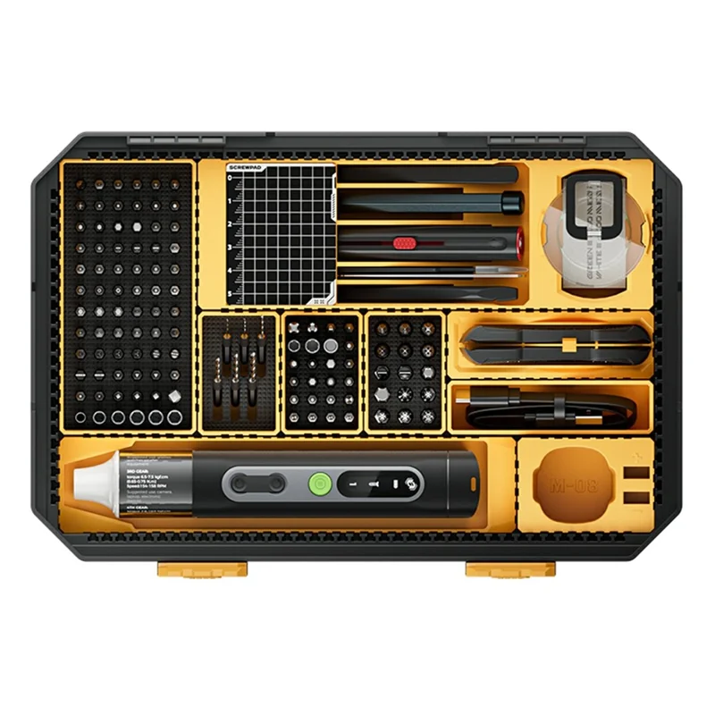 JAKEMY JM-8198 135 in 1 Multi-Function Repair Tool Kit Set Electric Screwdriver with 117Pcs Bits