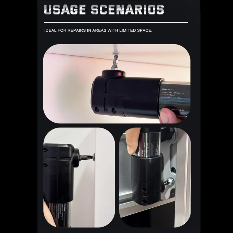 JAKEMY JM-Z25 Professional Corner Adapter For H4.0  /  H6.3 Screwdriver Bits Dual Size Compatible