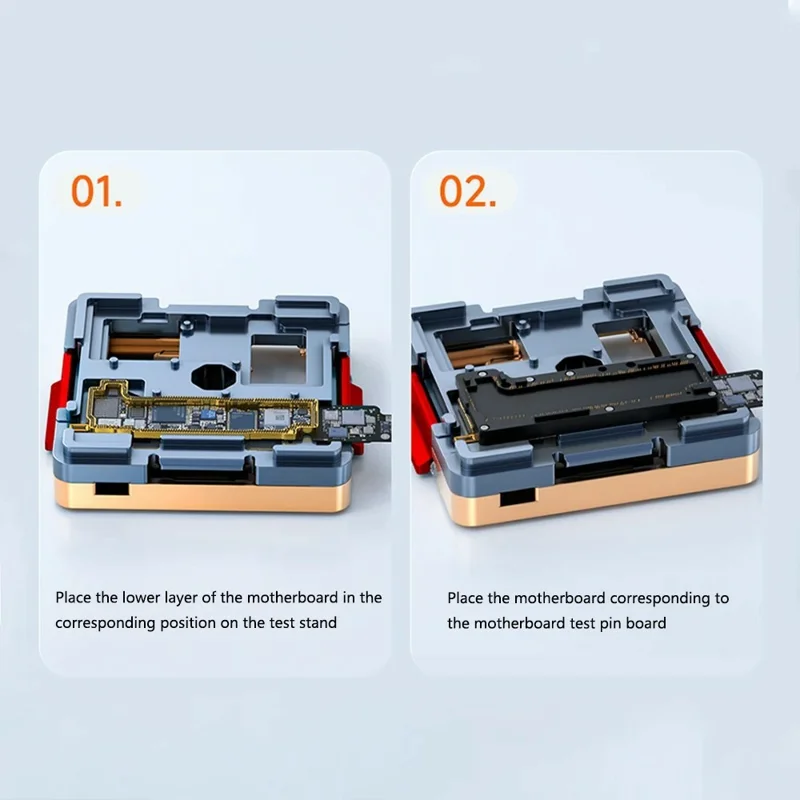 XZZ iSocket FIX-13 Motherboard Tester Fixture For iPhone 13 Pro Max / 13 Pro / 13 / 13 mini , Mainboard Layered Test Tool