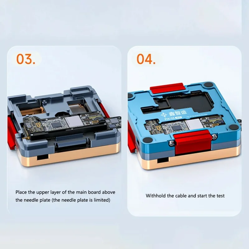 XZZ iSocket FIX-13 Motherboard Tester Fixture For iPhone 13 Pro Max / 13 Pro / 13 / 13 mini , Mainboard Layered Test Tool