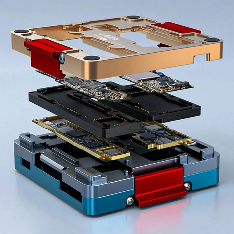 XZZ iSocket FIX-13 Motherboard Tester Fixture For iPhone 13 Pro Max / 13 Pro / 13 / 13 mini , Mainboard Layered Test Tool