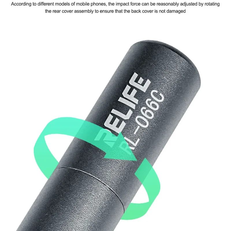 RELIFE RL-066C For Mobile Phone Glass Back Cover Removal Tool Adjustable Tungsten Steel Blasting Pen