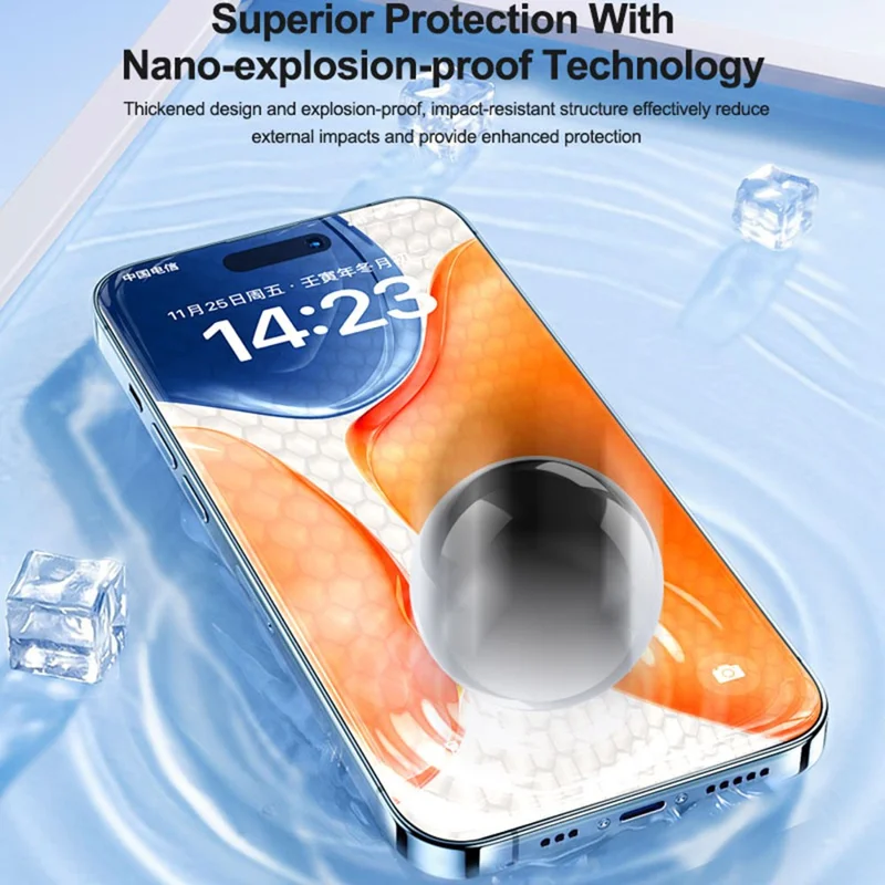 SUNSHINE SS-TP350 50 قطعة من فيلم الهيدروجيل عالي الوضوح، واقي شاشة شفاف فائق ومقاوم للانفجار ومقاوم للخدوش