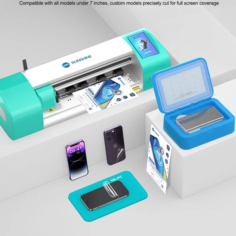 SUNSHINE SS-TP350 50 قطعة من فيلم الهيدروجيل عالي الوضوح، واقي شاشة شفاف فائق ومقاوم للانفجار ومقاوم للخدوش