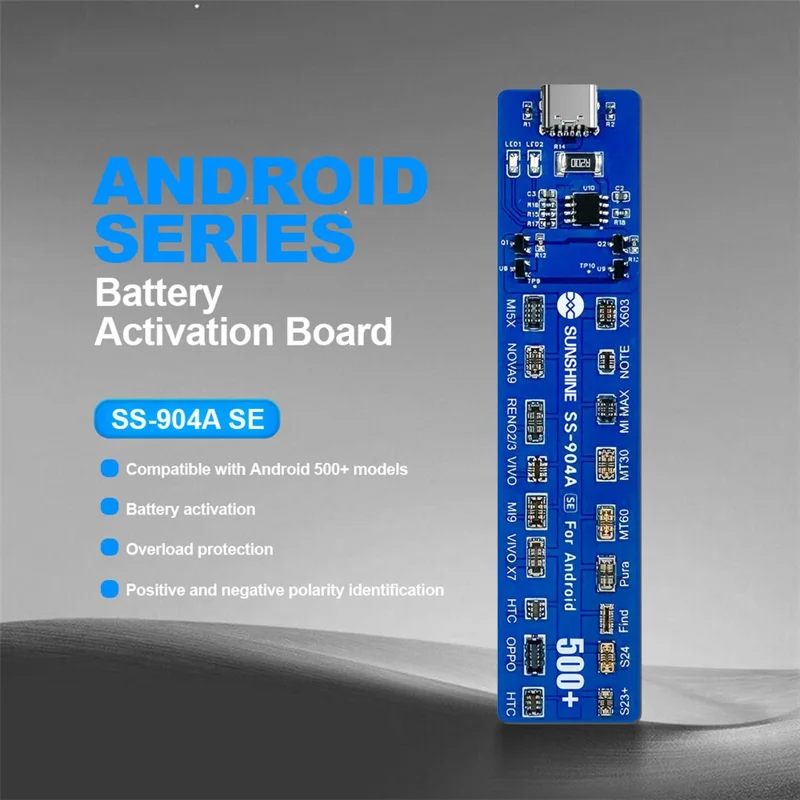 SUNSHINE SS-904A SE Voor Android 500+ Modellen Batterij Activeringsbord Overbelastingsbeveiliging Automatische Polariteitsdetectie