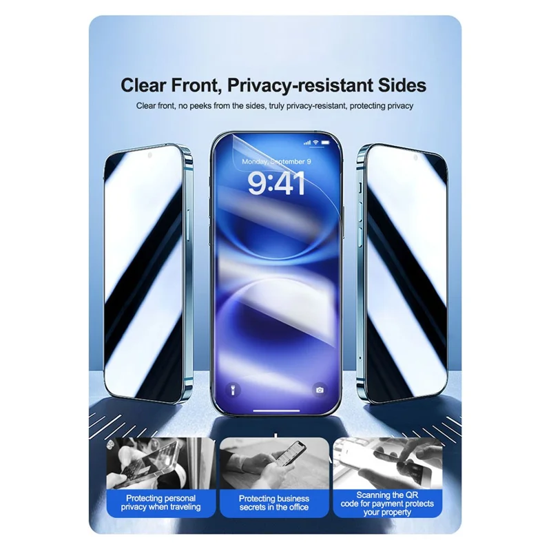 SUNSHINE SS-075RS 50 PCS Self Healing Privacy Screen Protector HD Anti Pressure Hydrogel Film