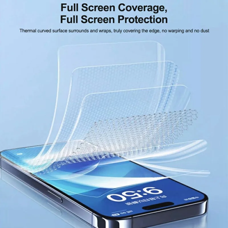 SUNSHINE SS-075AS 25 PCS 360° Anti-Peep Hydrogel Film Nano-Level Scratch Resistant Screen Protector