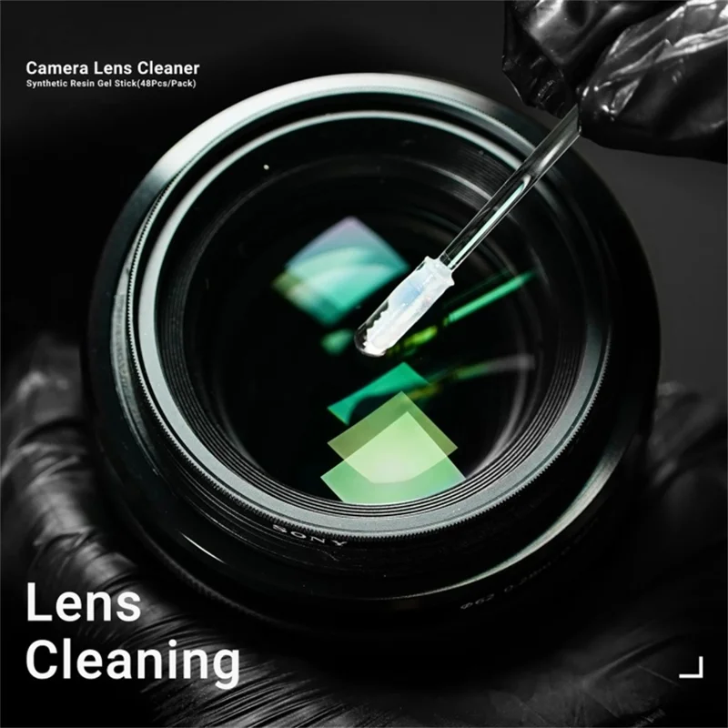 2UUL CL21 48Pcs Camera Lens Cleaner Synthetic Resin Gel Stick for Dust Removing