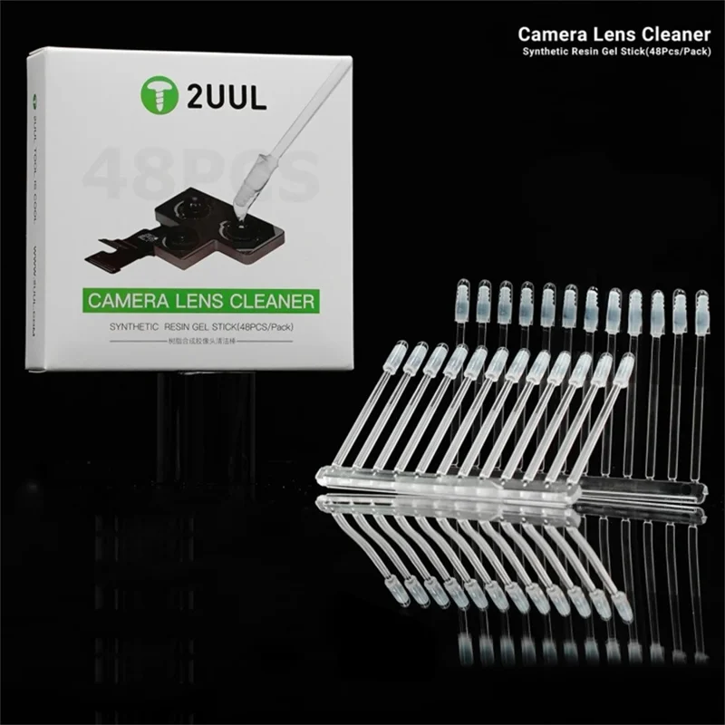 2UUL CL21 48Pcs Camera Lens Cleaner Synthetic Resin Gel Stick for Dust Removing