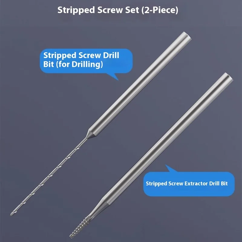 مثقاب سبائك U8 المدرع لإزالة البراغي التالفة، طقم إزالة البراغي بسهولة قطعتين